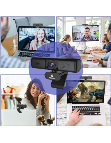 Cámara Web NexiGo N650 2K QHD USB con Zoom Digital 3X