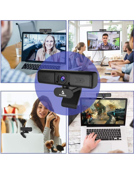 Cámara Web NexiGo N650 2K QHD USB con Zoom Digital 3X