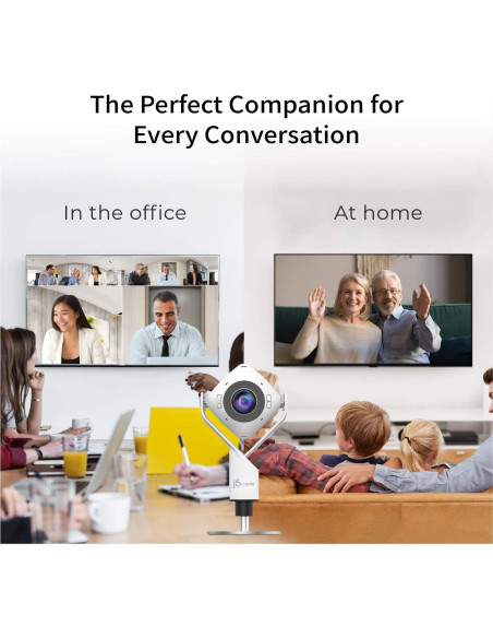 Cámara de Reuniones j5create JVCU360 1080P con Micrófono