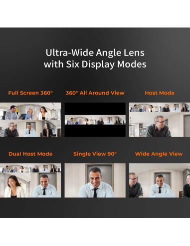 Cámara de Reuniones j5create JVCU360 1080P con Micrófono