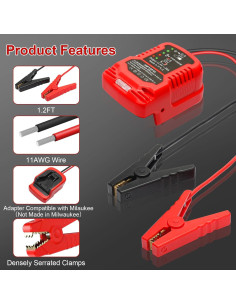 Cables de Arranque Xinriga XBL0702 11AWG 36.58cm para Coche 2