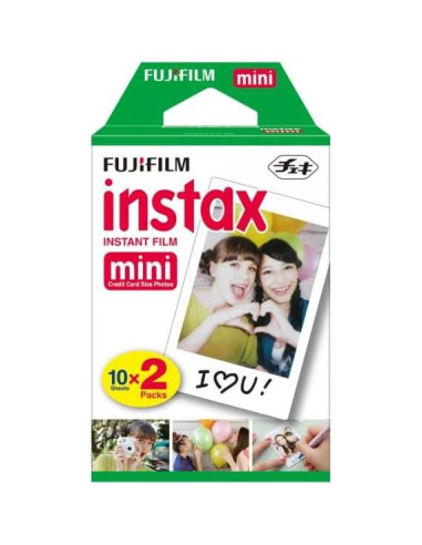 Película Instantánea Fujifilm Instax Mini 20 Hojas con Paño