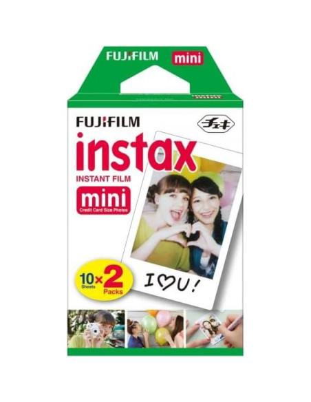 Película Instantánea Fujifilm Instax Mini 20 Hojas con Paño
