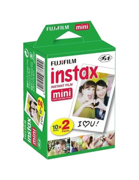 Película Instantánea Fujifilm Instax Mini 20 Hojas con Paño