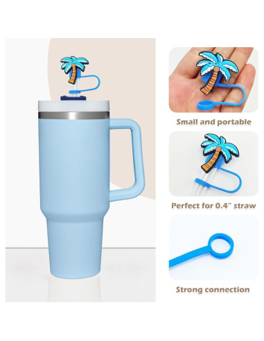 20 Cubiertas de Pajitas Yaveron para Tazas Stanley 0.4 cm