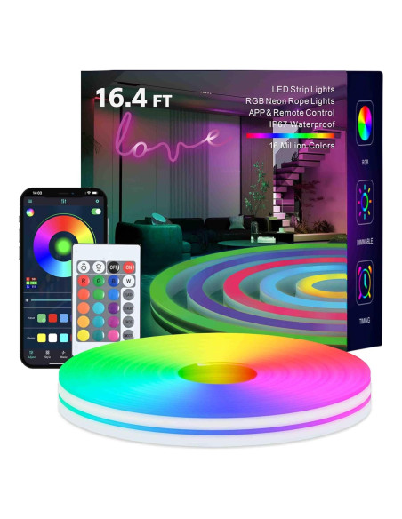 Tira LED RGB 5m TFZBA con Control Remoto y Sincronización de Música