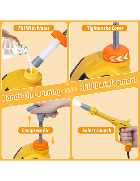 Juguete de Lavado de Autos WishaLife - Lavadora a Presión Manual