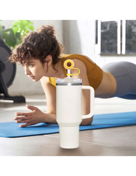 20 Cubiertas de Pajitas Yaveron para Tazas Stanley 0.4 cm