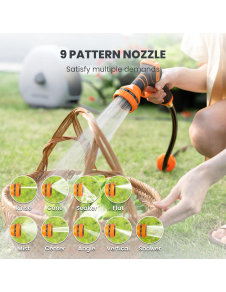 Carrete de Manguera Retráctil Giraffe Tools 28m 5/8" Automático