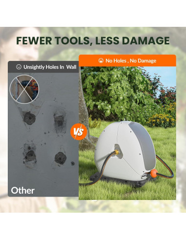 Carrete de Manguera Retráctil Giraffe Tools 28m 5/8" Automático