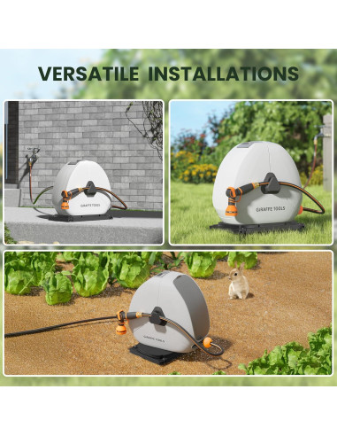 Carrete de Manguera Retráctil Giraffe Tools 28m 5/8" Automático