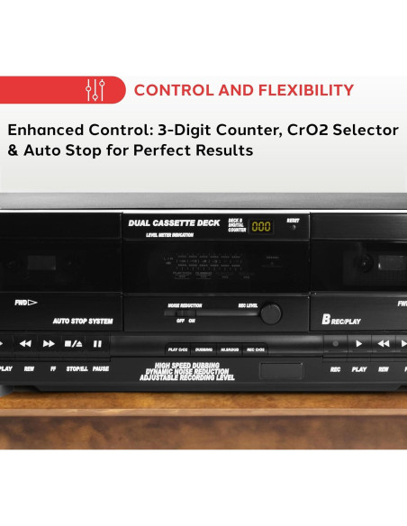 Reproductor de Cinta Doble Pyle Home PT649D 110V/220V RCA