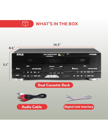 Reproductor de Cinta Doble Pyle Home PT649D 110V/220V RCA