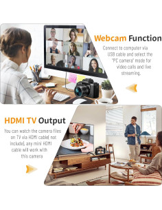 Cámara Digital Saneen S05 64MP 4K con Pantalla Táctil y WiFi 2