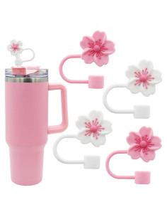 Tapa de Pajita de Silicona Meitesti 10 mm 4 Piezas Sakura