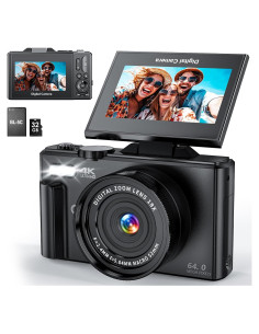 Cámara Digital 4K CIRRO W01 64MP WiFi Zoom 18X Pantalla 3"