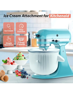 Accesorio para Hacer Helados Cifuqian 2L para KitchenAid 2