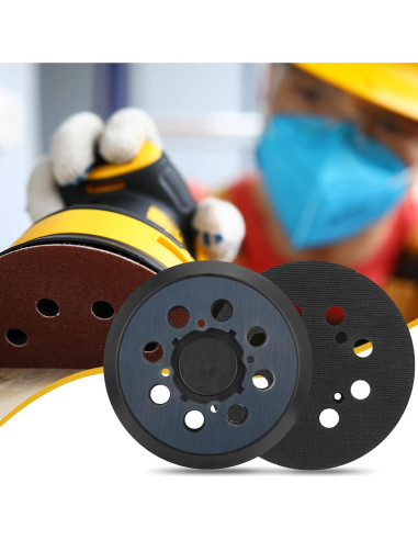 Pad de Lijadora Dewalt 5" 2 Pack Gancho y Bucle