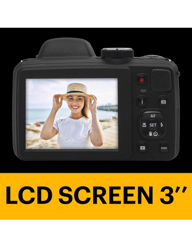 Cámara Digital KODAK PIXPRO AZ405-BK 20MP 40X Zoom Óptico