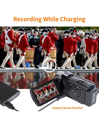 Cámara Digital Kicteck 604s Full HD 1080P 24MP Zoom 16X