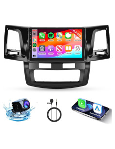 Estéreo Doble Din Hodozzy para Toyota HILUX 2005-2014 9"