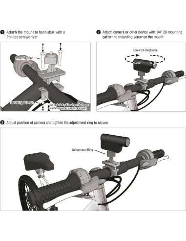Soporte de Manillar Arkon CMP227 para Cámaras Digitales