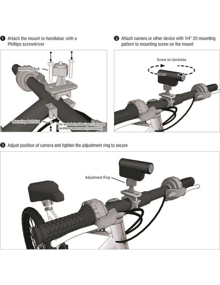 Soporte de Manillar Arkon CMP227 para Cámaras Digitales