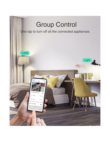 Enchufe Inteligente GHome WP3 Wi-Fi Control Remoto Alexa