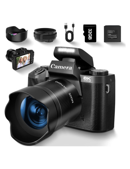 Cámara Digital 8K UIKICON WD05 con Pantalla Táctil 4"