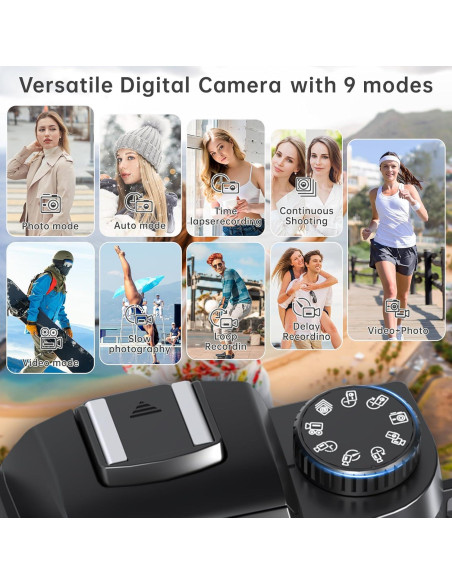 Cámara Digital 8K UIKICON WD05 con Pantalla Táctil 4"