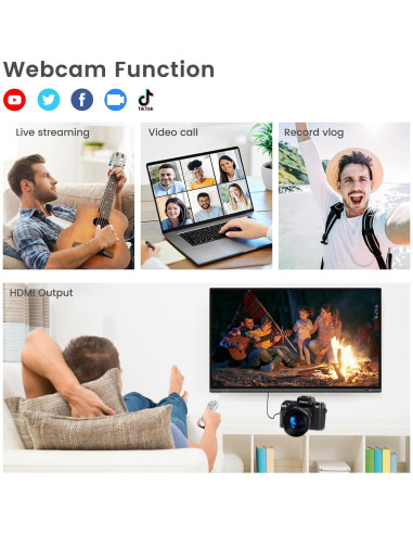 Cámara Digital 8K UIKICON WD05 con Pantalla Táctil 4"