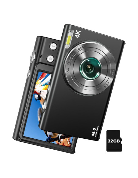 Cámara Digital 4K IGXHAVIZ DC402 48MP Compacta con Zoom 16X