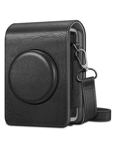Funda Protectora Fintie para Cámara Fujifilm Instax Mini EVO - Cuero Vegano Premium Negro