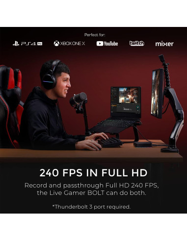 Tarjeta de Captura AVerMedia Live Gamer Bolt 4K60 HDR