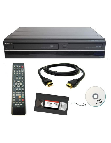 Grabador VHS a DVD Toshiba VCR Combo HDMI Renovado