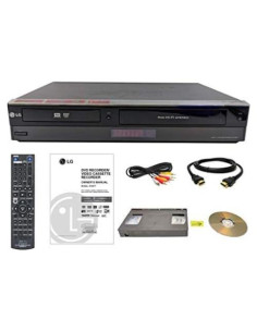 Grabadora de DVD y VCR LG con sintonizador digital 1080p