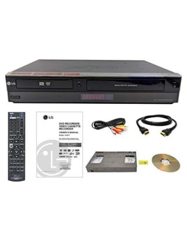 Grabadora de DVD y VCR LG con sintonizador digital 1080p