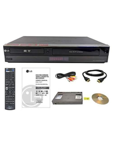 Grabadora de DVD y VCR LG con sintonizador digital 1080p