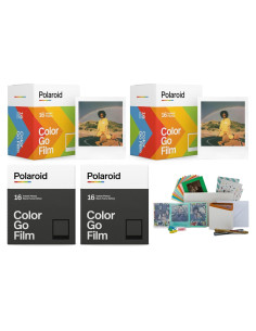 Película Color Polaroid Go Clásica y Marco Negro - Paquete de 4
