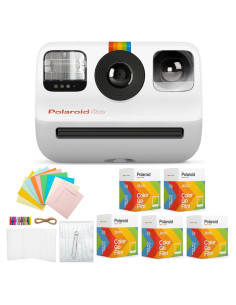 Cámara Instantánea Polaroid GO Blanca + Accesorios y 5 Películas