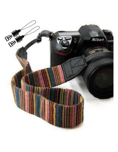 Correa de Cuello para Cámara Eorefo 144cm Algodón y Cuero