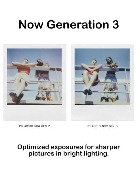 Cámara Instantánea Polaroid Now 3ra Generación + 8 Películas i-Type Color