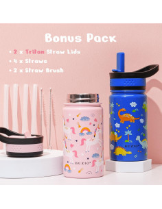 Paquete 2 Botellas Agua Aisladas BUZIO 414 ml Niños 2