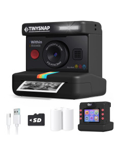 Cámara Instantánea para Niños Eveedo 2.4" Negra - Regalo Creativo