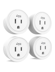 Enchufe Inteligente KMC Mini Paquete de 4 Wi-Fi Control Remoto