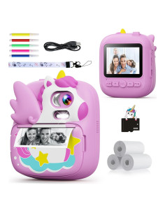 Cámara Instantánea para Niños CAMCLID 12MP 1080P Púrpura