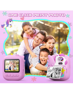Cámara Instantánea para Niños CAMCLID 12MP 1080P Púrpura 2