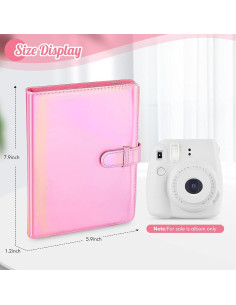 Álbum de Fotos Ablus 256 Bolsillos Rosa Mágico para Instax 2