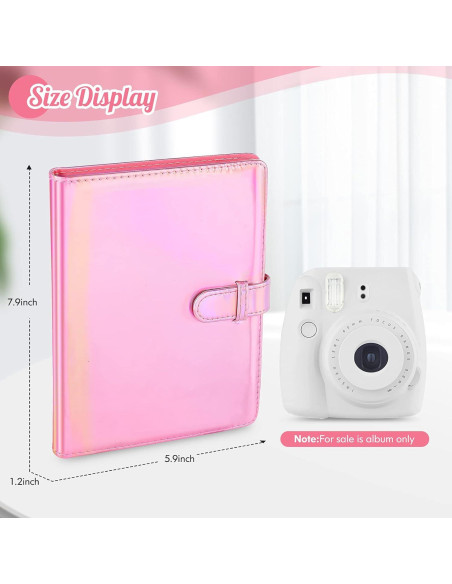 Álbum de Fotos Ablus 256 Bolsillos Rosa Mágico para Instax
