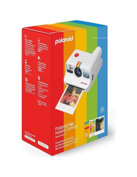 Cámara Instantánea Polaroid Go Generación 2 Set Inicio Blanco con 32 Películas